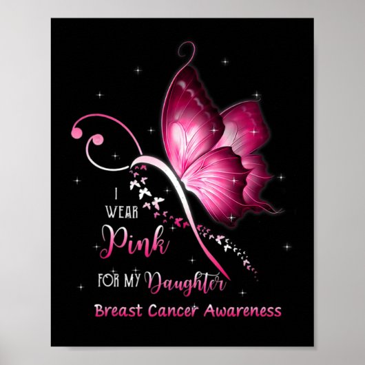 Kankerbewustzijn Shirt 2 Poster (Voorkant)