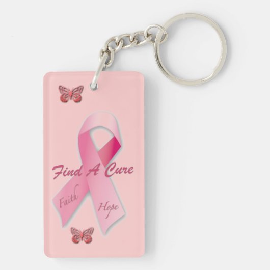 Kankerbewustzijn Sleutelhanger (achterkant)