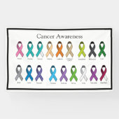 Kankerbewustzijn Spandoek (Horizontaal)