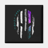 Kankerbewustzijn Spartan Warrior Helm Dunne Lijn Magneet (Voorkant)