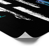 Kankerbewustzijn Spartan Warrior Helm Dunne Lijn Poster (Hoek)