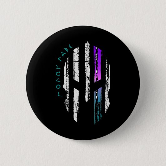 Kankerbewustzijn Spartan Warrior Helm Dunne Lijn Ronde Button 5,7 Cm (Voorkant)
