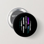 Kankerbewustzijn Spartan Warrior Helm Dunne Lijn Ronde Button 5,7 Cm (Voorkant /achterkant)