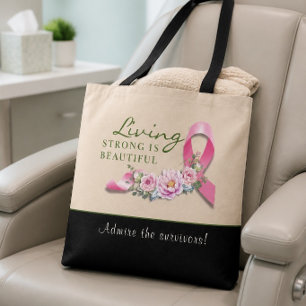 Kankerbewustzijn - Sterk is Schoon Boodschappentas Tote Bag