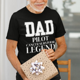 Kankerbewustzijn Vader Pilot Cancer Fighter Suppo T-shirt
