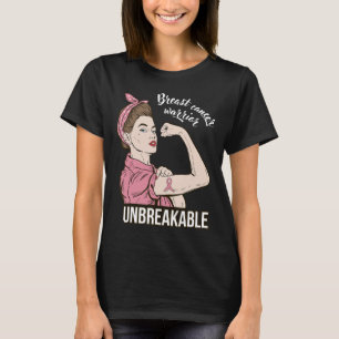 Kankerbewustzijn voor haar krijger onbreekbare ste t-shirt