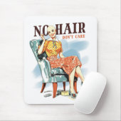 Kankerbewustzijn voor kale vrouwen krijgers muismat (Met muis)