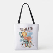 Kankerbewustzijn voor kale vrouwen krijgers tote bag (Achterkant)