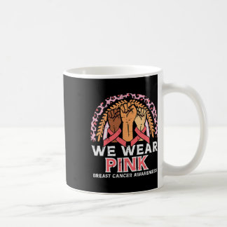 Kankerbewustzijn vuisten We Draag Roze Mannen Vrou Koffiemok