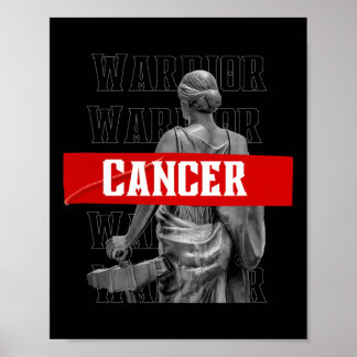 Kankerbewustzijn Warrior Marathon T voor Cancer Su Poster