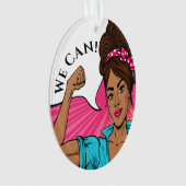 Kankerbewustzijn WE KUNNEN IT-Ornament DOEN Ornament (voorkant)