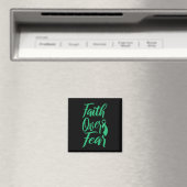 Kankerbewustzijn Wereldkankerdag Geloof boven angs Magneet (Insitu (Vaatwasser))