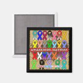 Kankerbewustzijnskwesties - Bewustmakingsblokken Magneet (Voorkant / Achterkant)