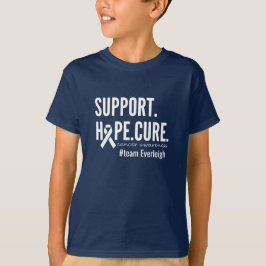 Kankerbewustzijnsondersteuning Gepersonaliseerd Ki T-shirt