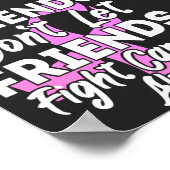 Kankerbewustzijnsondersteuning voor vriend 2022 poster (Hoek)