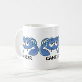 Kankerblauwe krab koffiemok (Voorkant links)