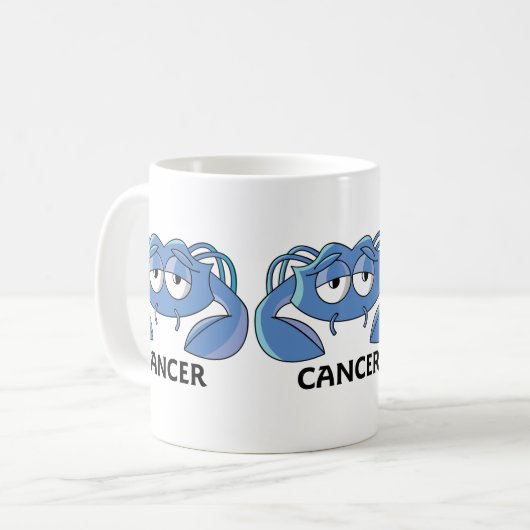 Kankerblauwe krab koffiemok (Voorkant links)