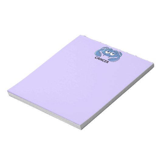 Kankerblauwe krab notitieblok (Linkerzijde)