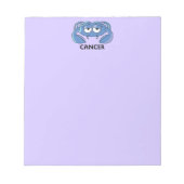 Kankerblauwe krab notitieblok (Voorkant)