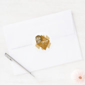 Kankerblokkers Ronde Sticker (Envelop)