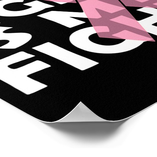 Kankerborstkanker Poster (Hoek)