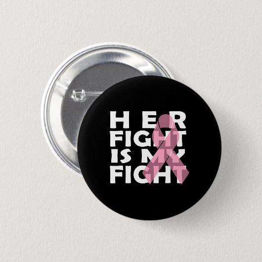 Kankerborstkanker Ronde Button 5,7 Cm (Voorkant /achterkant)
