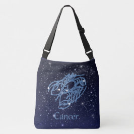 Kankerconstellatie en dierentuin met sterren crossbody tas