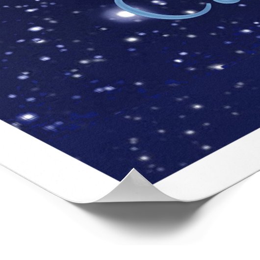 Kankerconstellatie en dierentuin met sterren poster (Hoek)