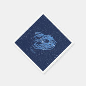 Kankerconstellatie en dierentuin met sterren servet (Hoek)