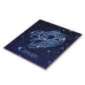 Kankerconstellatie en dierentuin met sterren tegeltje (Zijkant)