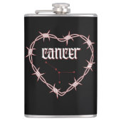 Kankerconstellatie Gothic Dark Celestial Edgy Heupfles (Voorkant)