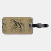 kankerconstellatiekaart Hevelius 1690 Bagagelabel (Achterkant horizontaal)