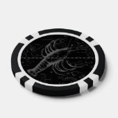  kankerconstellatiekaart Hevelius 1690 Poker Chips (Enkel)