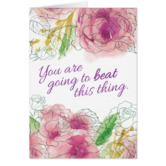 Kankerdiagnose, je gaat dit ding verslaan (Voorkant)