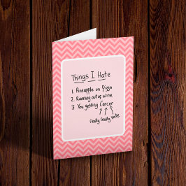 Kankerdiagnose Licht Humor  Kaart