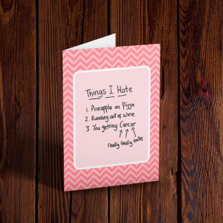 Kankerdiagnose Licht Humor  Kaart