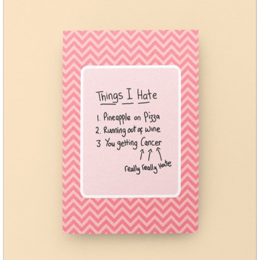 Kankerdiagnose Licht Humor  Kaart