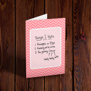 Kankerdiagnose Lichte Humor Kaart