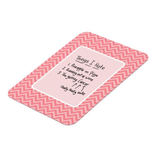 Kankerdiagnose Lichte Humor Magneet (Linkerzijde)