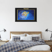 Kankerdierdiabetici Astrologisch ontwerp Canvas Afdruk (Insitu (Slaapkamer))
