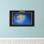 Kankerdierdiabetici Astrologisch ontwerp Canvas Afdruk (Insitu (Houten vloer))