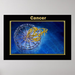 Kankerdierdiabetici Astrologisch ontwerp Poster