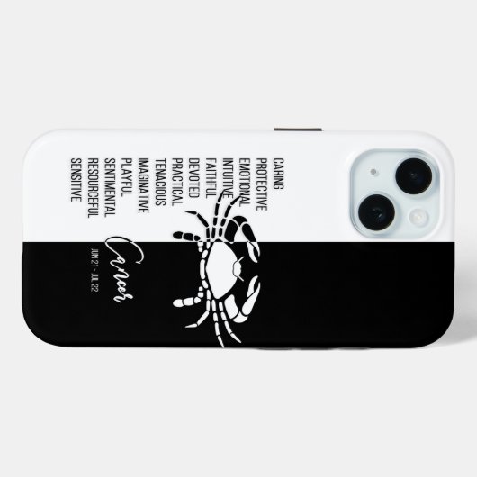 Kankerdierenteken Case-Mate iPhone Case (Achterkant (horizontaal))