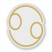 Kankerdierenteken Sticker (Voorkant)