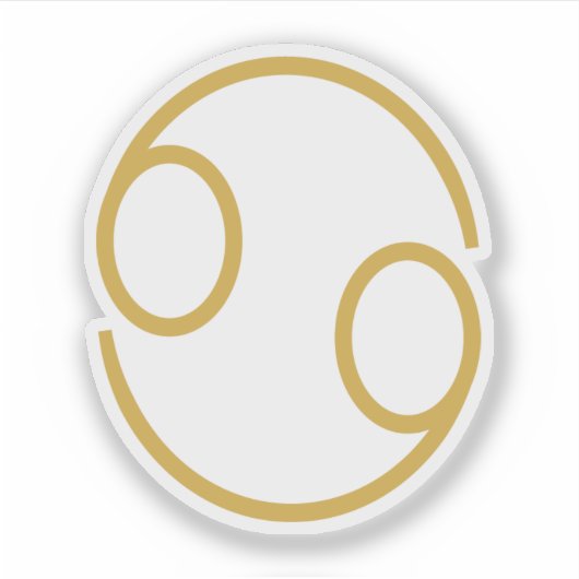 Kankerdierenteken Sticker (Voorkant)