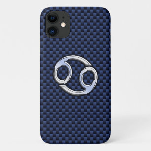 Kankerdierentuin op afdruk van blauwe koolstofveze Case-Mate iPhone case