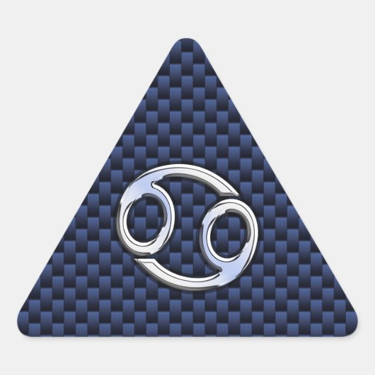 Kankerdierentuin op afdruk van blauwe koolstofveze sticker (Voorkant)