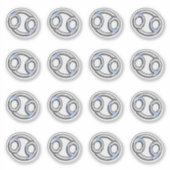 Kankerdierentuin op Navy Blue Digital Camo Sticker (Voorkant)