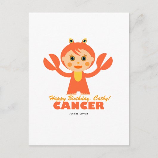 Kankerdierentuin voor kinderen briefkaart (Voorkant)