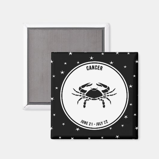 Kankerdierentuin, zwart-wit magneet (Voorkant / Achterkant)